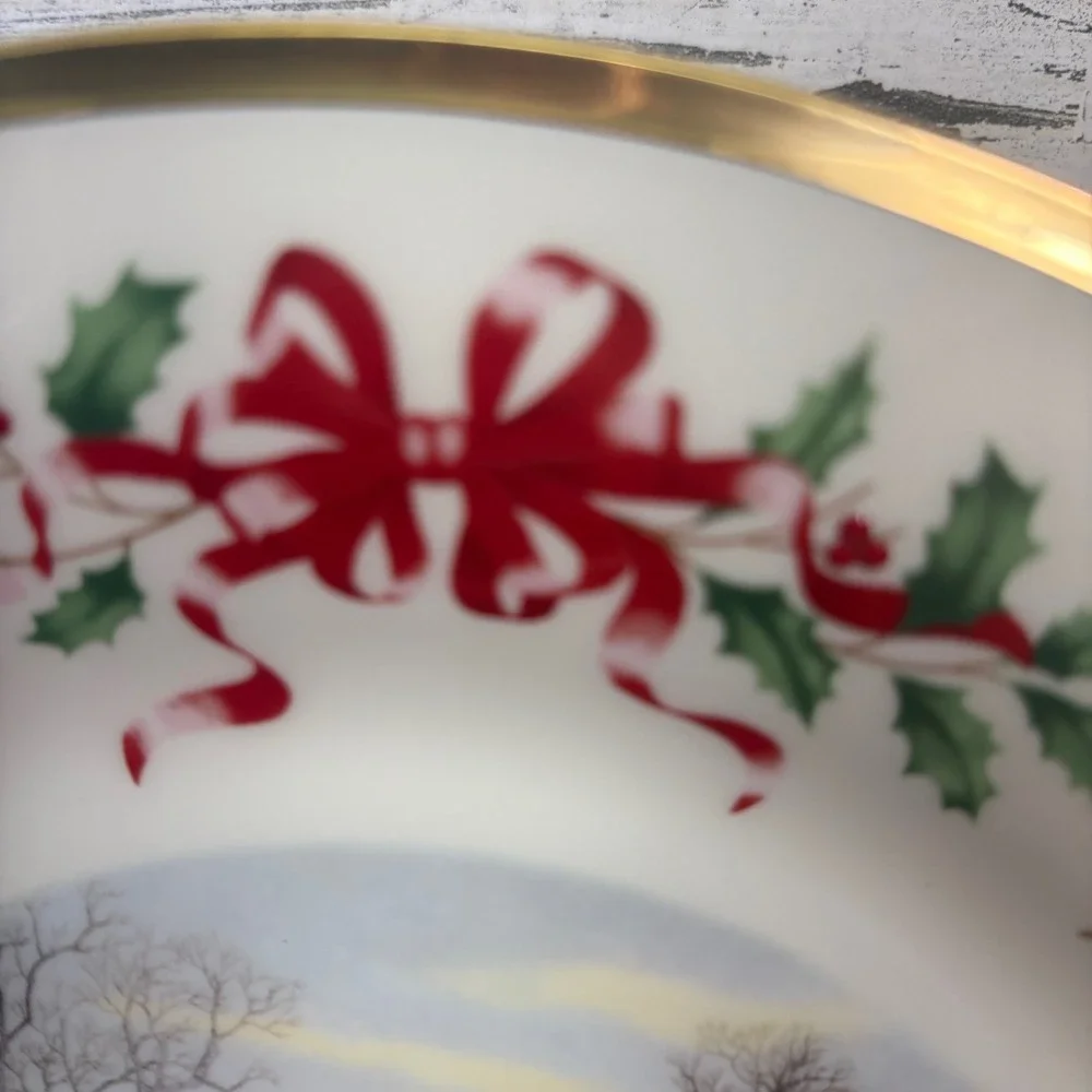 Lenox The Annual Holiday Porcelain Collector Plate With Box 10.5